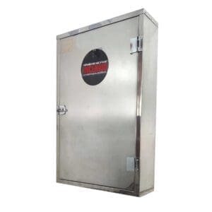 Abrigo para Mangueira em Aço INOX de sobrepor